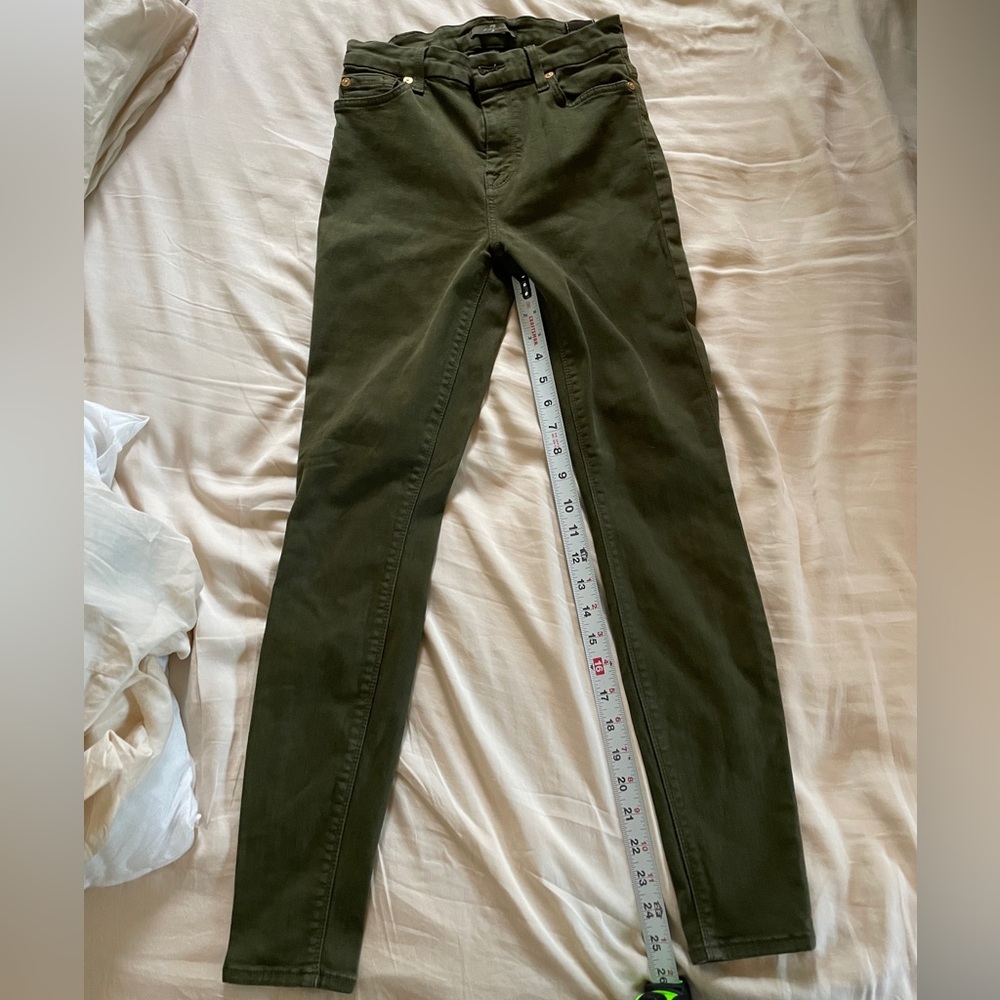 7 For All Mankind Olive Green Jeans
